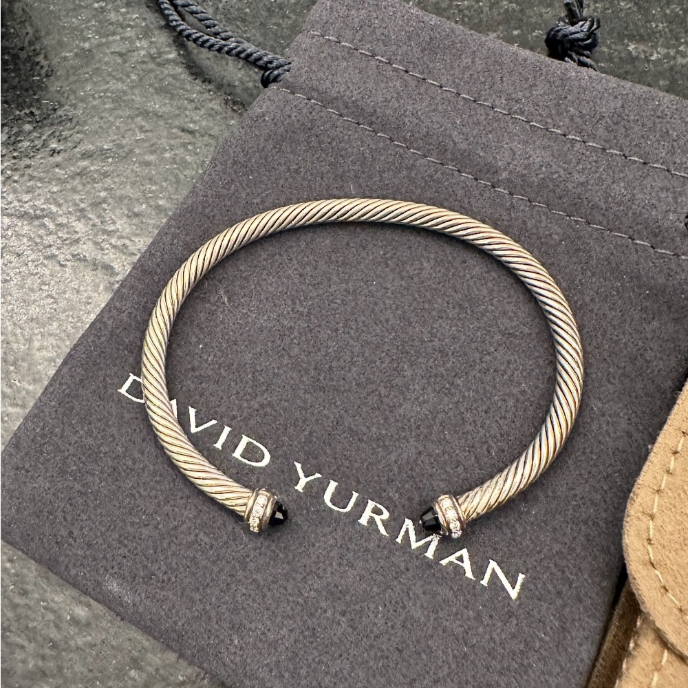 David Yurman Silver Cable Flex Bracelet